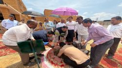 मुख्य न्यायाधीश ने न्यायालय परिसर में किया पौधरोपण - image