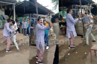 damoh gangwar viral video mafia Sahil Birmani property broker Rakesh Sharma mp news