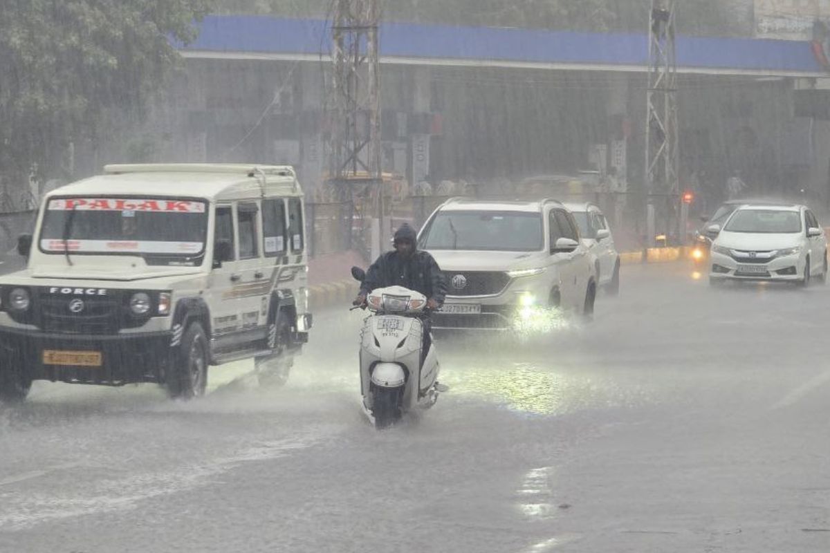 Heavy rain in Mewar