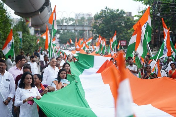 तिरंगा यात्रा में मुख्यमंत्री विष्णु देव साय (फोटो सोर्स- X हैंडल)