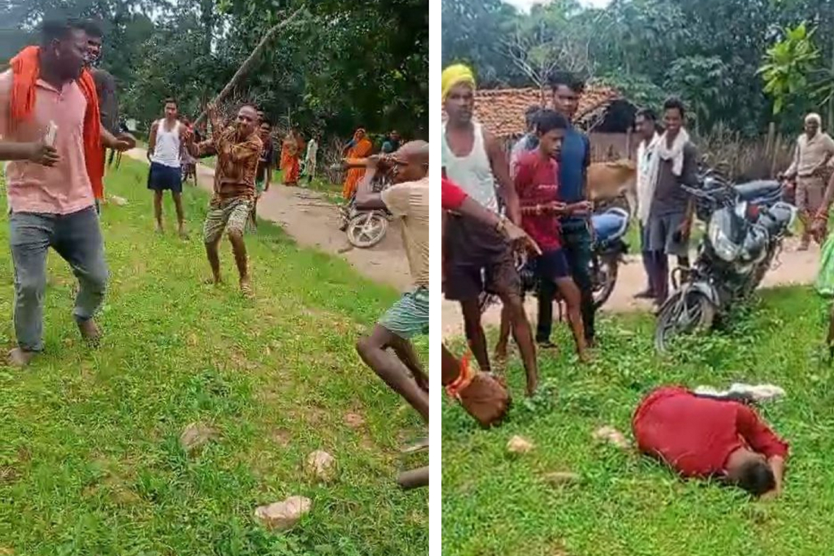 Beaten video viral: बकरी चोरी के शक में गांव वालों ने 2 युवकों को बेरहमी से
पीटा, बरसाते रहे लाठी-डंडे, देखें वीडियो