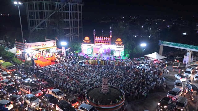 रायपुर में स्वतंत्रता दिवस की पूर्व संध्या पर भारत माता की आरती, हजारों की संख्या में जुटे लोग, देखें Photo