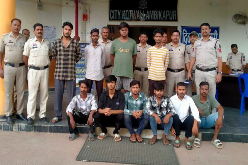 Bike rally with weapon