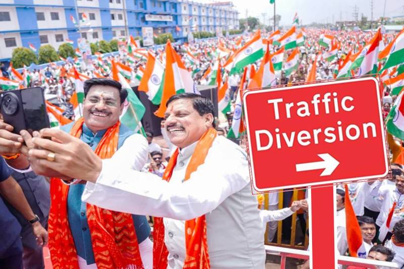 CM Mohan Yadav indore in Tiranga Yatra