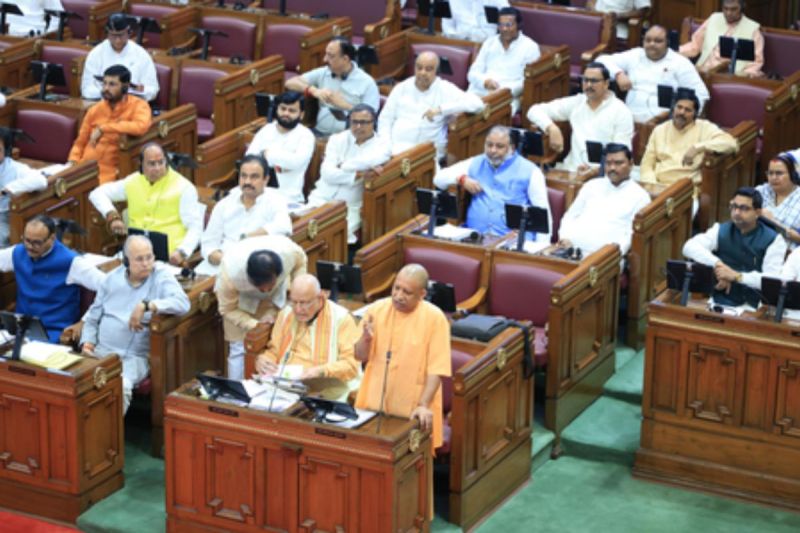 Yogi Adityanath, Samajwadi Party, SP Gund Tax, traders exploitation, Gorakhpur Heritage Corridor, SP negative politics, Uttar Pradesh politics, Sambhal development, Bahraich news, SP vs BJP, Uttar Pradesh CM, trader protests, Encaphalitis deaths UP, UP Assembly Monsoon Session, political attack on SP, Gorakhpur development, Uttar Pradesh news