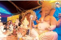 Ganesh Chaturthi 2025: गणेश प्रतिमा निर्माण पर मौसम की मार(photo-patrika)