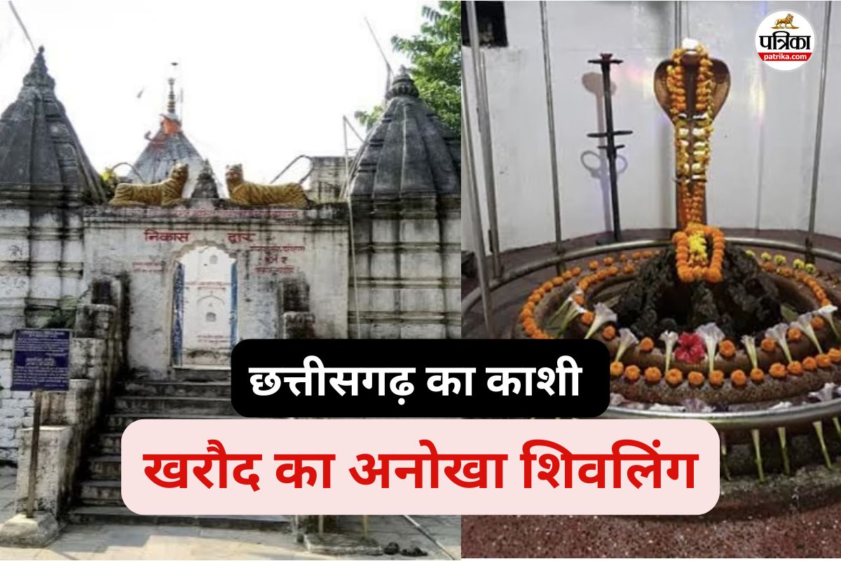 छत्तीसगढ़ की काशी में अद्वितीय शिवलिंग(photo-patrika)