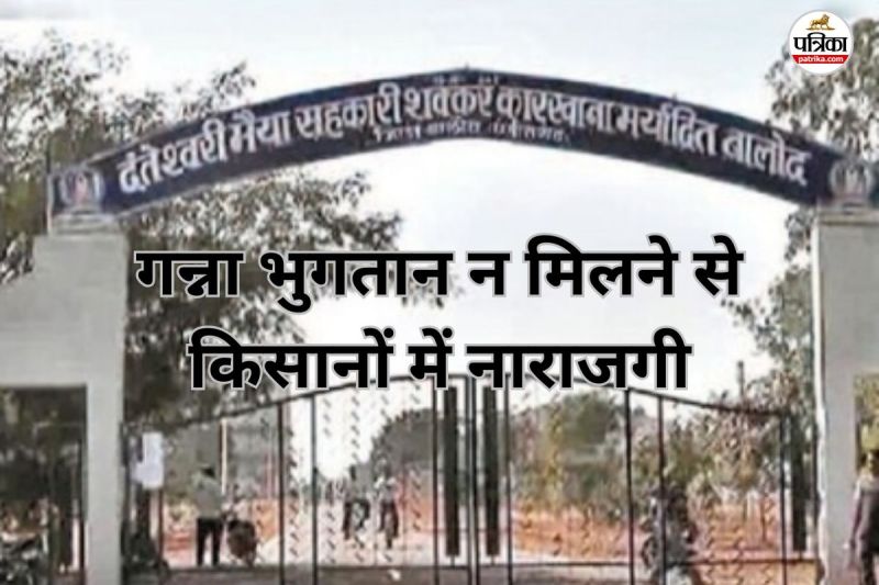 गन्ना भुगतान न मिलने से किसानों में नाराजगी(photo-patrika)