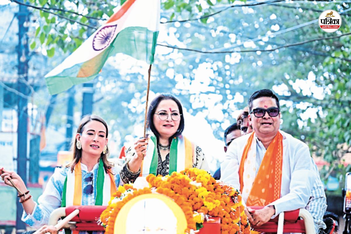 Bhilai News: घर तिरंगा अभियान में अभिनेत्री जयाप्रदा और प्रीति हुईं शामिल, तेलुगू में बोलीं...!(photo-patrika)