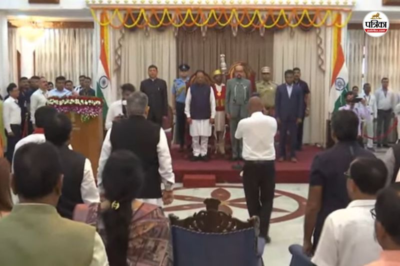 छत्तीसगढ़ में मुख्यमंत्री विष्णुदेव साय का मंत्रिमंडल विस्तार (फोटो सोर्स- पत्रिका)