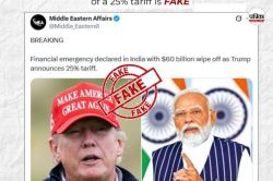 Economic Emergency: ट्रंप के टैरिफ के बाद क्या PM मोदी ने घोषित किया आर्थिक
आपातकाल, वायरल हो रहे दावे की क्या है सच्चाई? - image