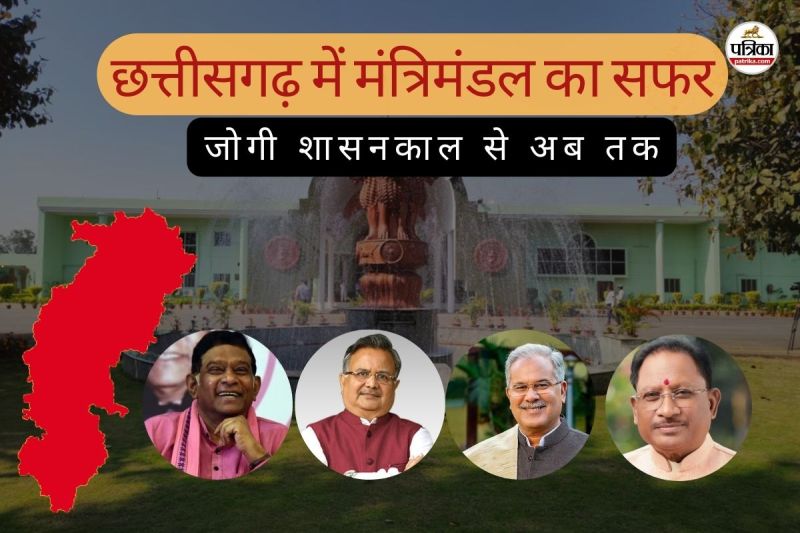 छत्तीसगढ़ में मंत्री मंडल का सफर (फोटो सोर्स- पत्रिका)