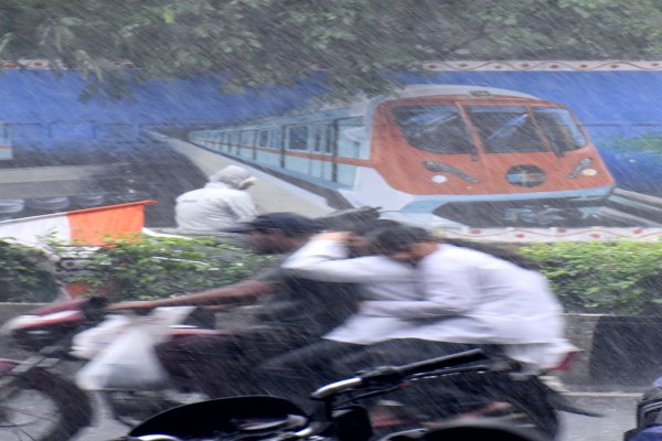 Heavy rain in Bhopal
