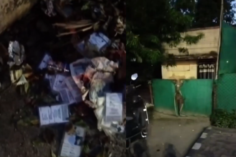 voter ID cards found Union Minister bungalow vote chori tikamgarh mp news