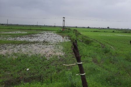 खेतों में भरा पानी किसानों के लिए बना परेशानी