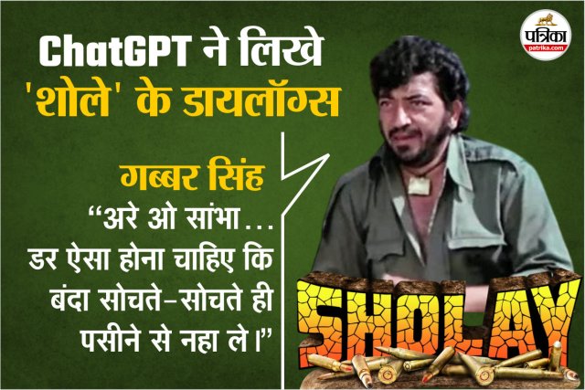 Amajd Khan in Sholay as Gabbar Singh
