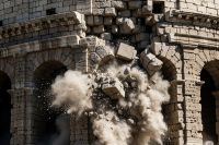 Humayun tomb Portion collapsed in Delhi 11 people buried administration in panic