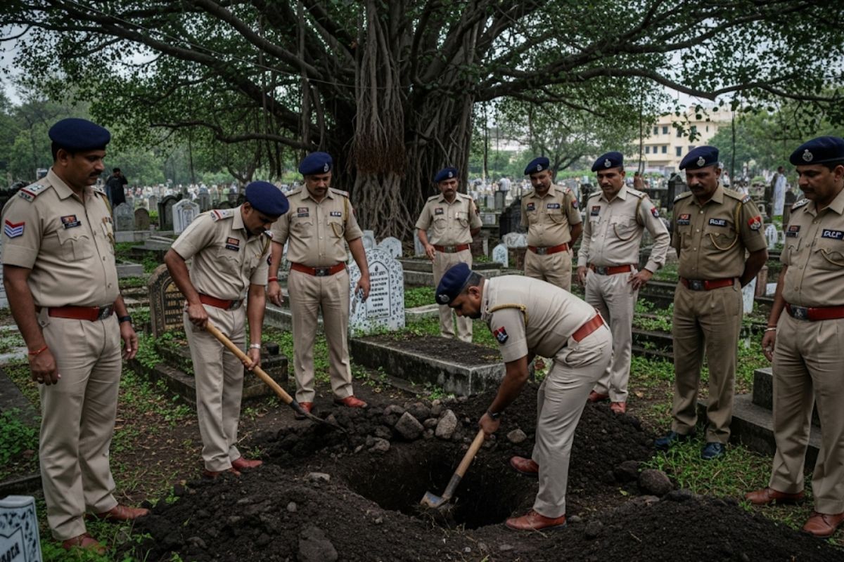 husband killed wife due to doubt on character buried body cemetery in Delhi Crime