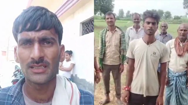 घटना की जानकारी देते ग्रामीण (फोटो सोर्स- 'X' वीडियो ग्रैब)
