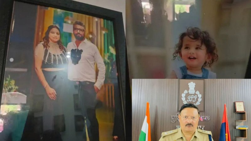 मृतक की फाइल फोटो और घटना की जानकारी देते हैं एसपी (फोटो सोर्स- 'X' शाहजहांपुर, Shahjahanpur police )