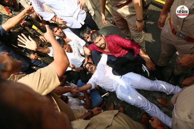 Jaipur NSUI Protest