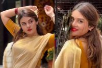 Jasmine Jaffer washing feet in Guruvayur Templ