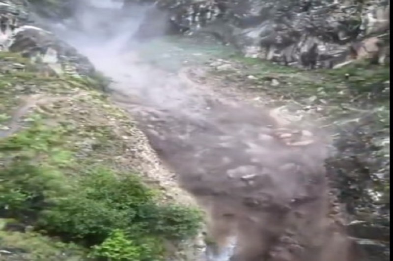 Cloud burst in Kinnaur