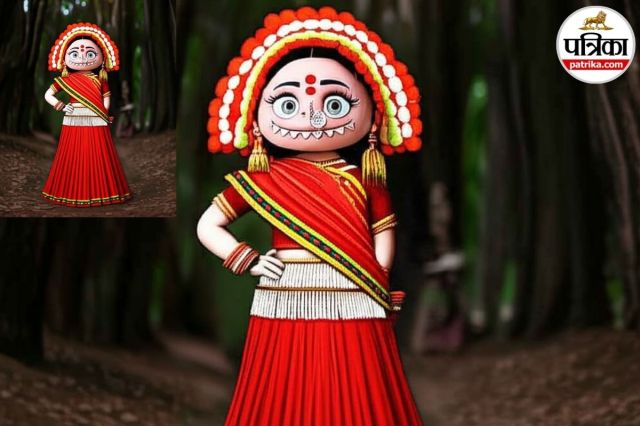 Labubu wearing Indian ethnic wear, what is labubu,Labubu Doll Trend, Indian style Labubu doll,