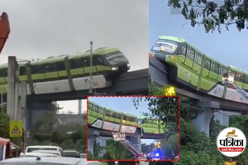 Mumbai Monorail stuck