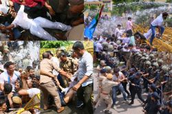 NSUI कार्यकर्ताओं की पुलिस से धक्का-मुक्की, सचिन पायलट पर चलाई वाटर कैनन, 2
विधायक समेत 68 हिरासत में, देखें तस्वीरें - image