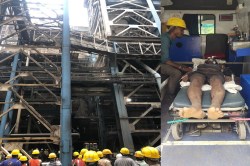 NTPC सीपत प्लांट में बड़ा हादसा, एयर हीटर प्लेटफॉर्म टूटने से कई मजदूर दबे! 1 की
मौत की खबर - image