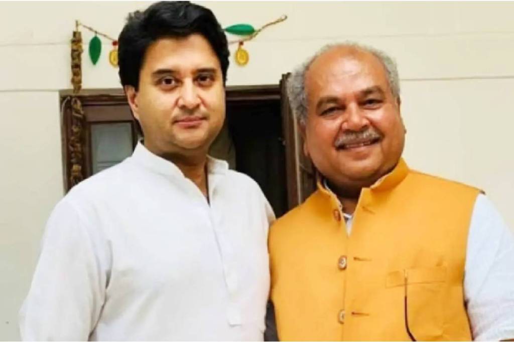 Narendra Singh Tomar With Jyotiraditya Scindia