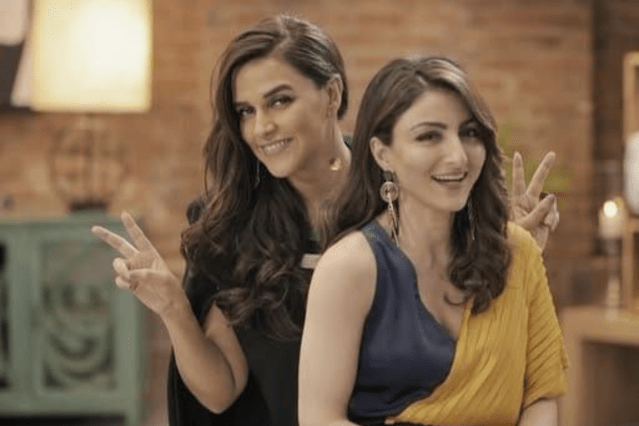 Neha Dhupia and Soha Ali Khan