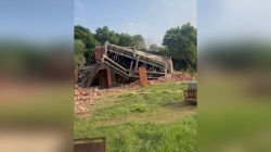 जयपुर में नेवटा बांध के डूब क्षेत्र से हटाए अतिक्रमण, अवैध कॉलोनी ध्वस्त - image