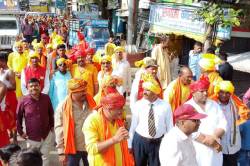 जन्माष्टमी पर ग्वाल यादव समाज ने निकाली शोभायात्रा, जय कन्हैयालाल के लगाए जयकारे - image
