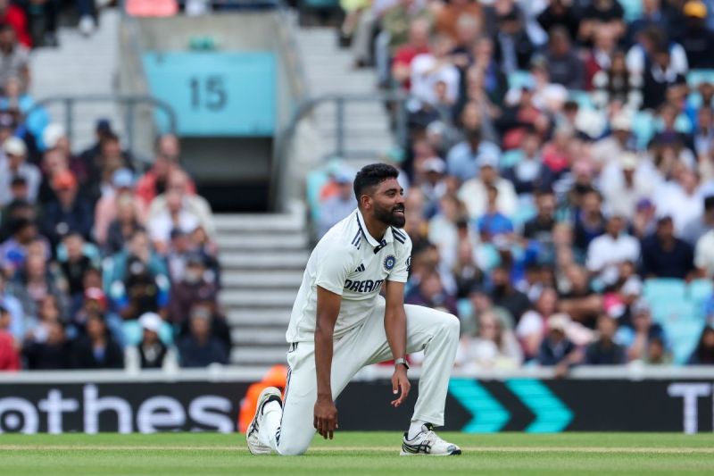 Mohammad Siraj After getting Wicket