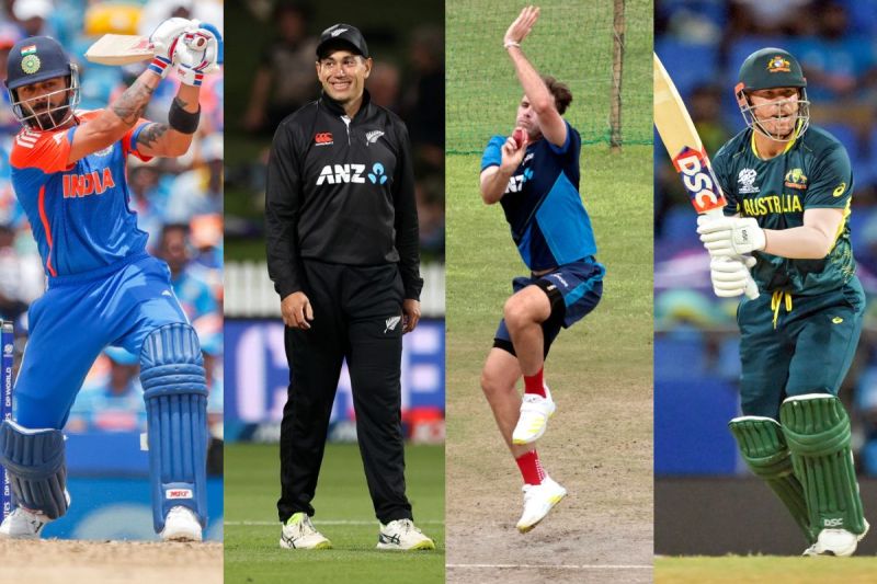 Virat Kohli Tim Southee David Warner Ross Taylor