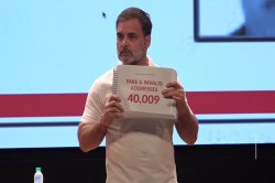 कर्नाटक चुनाव आयोग ने राहुल गांधी से मांगा जवाब, 8 अगस्त तक दें शपथ पत्र - image