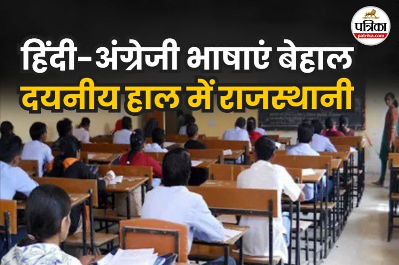 Rajasthan Ajmer Division government colleges Sanskrit and Rajasthani languages are pitiable condition