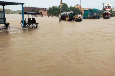 Torrential rain in Nagaur district, Rajasthan