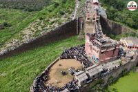 Artificial rain in Ramgarh Dam