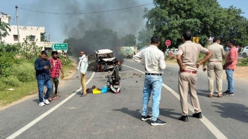 Road Accident in Dungarpur