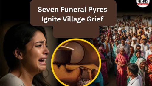 Seven Funeral Pyres Ignite Village Grief
