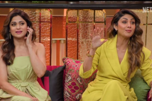 Shilpa Shetty and Shamita Shetty On The Great Indian Kapil Show