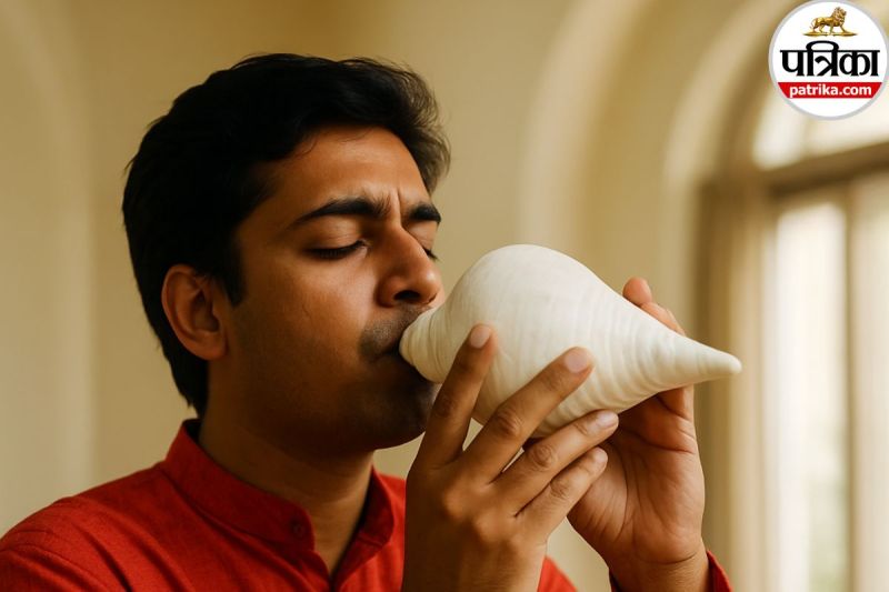 Shankh Blowing
