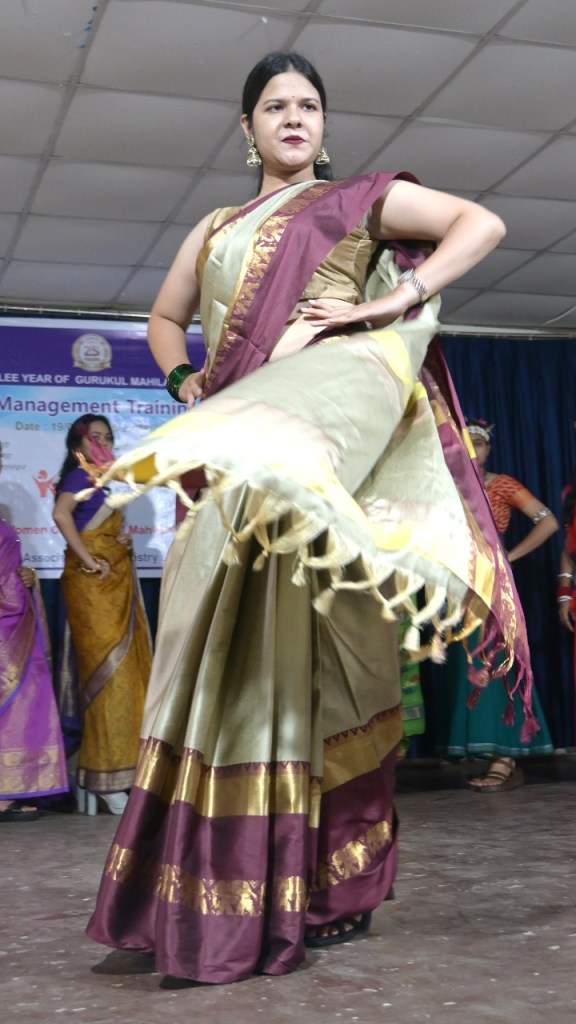 Models walked the ramp wearing indigenous clothing