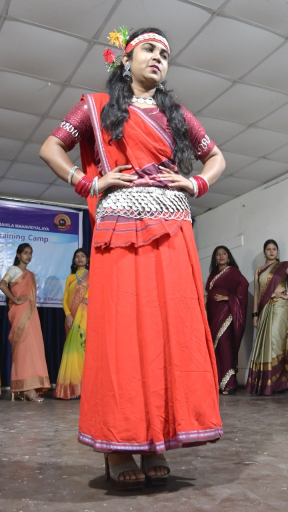 Models walked the ramp wearing indigenous clothing