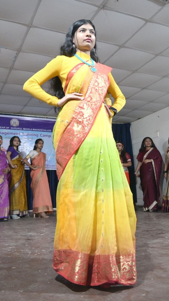 Models walked the ramp wearing indigenous clothing