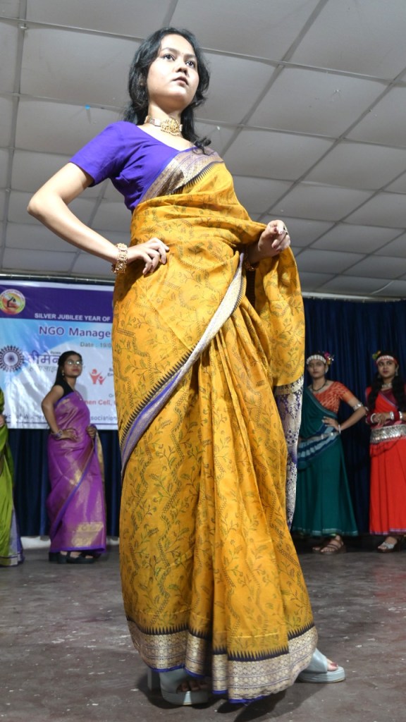 Models walked the ramp wearing indigenous clothing