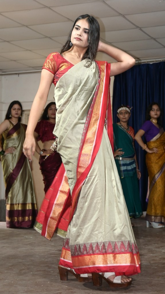 Models walked the ramp wearing indigenous clothing